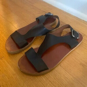 Lucky Brand Black Leather Sandals
